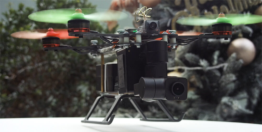 IDOLCAM 3 axis gimbal camera for using on racing drone to create cinematic FPV drones.